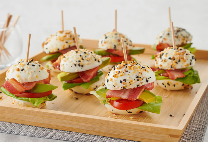 BLT Hard Cooked Egg Sliders