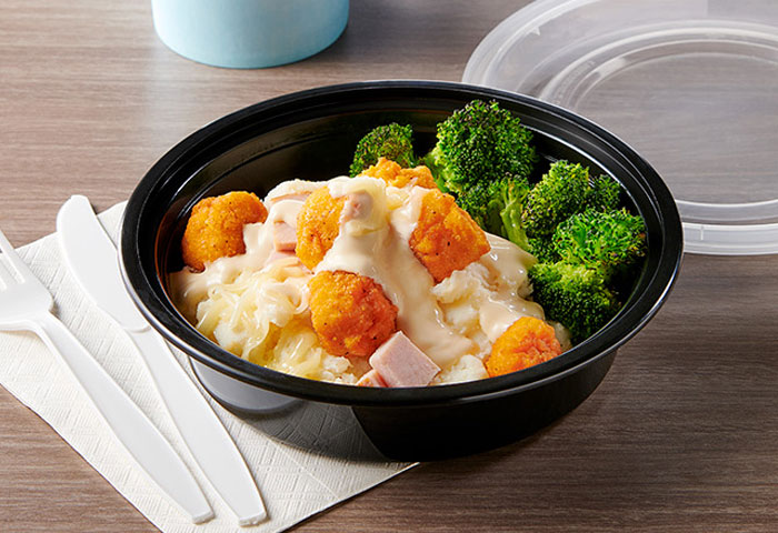 Ham, Chicken and Cheese Mashed Potato Bowl