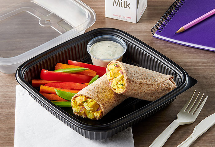 Curried Potato and Chicken Salad Wrap