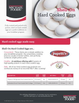 Shell On Hard Cooked Eggs