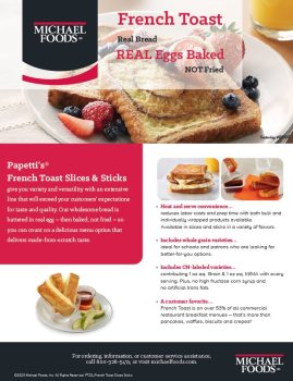 French Toast Slices & Sticks