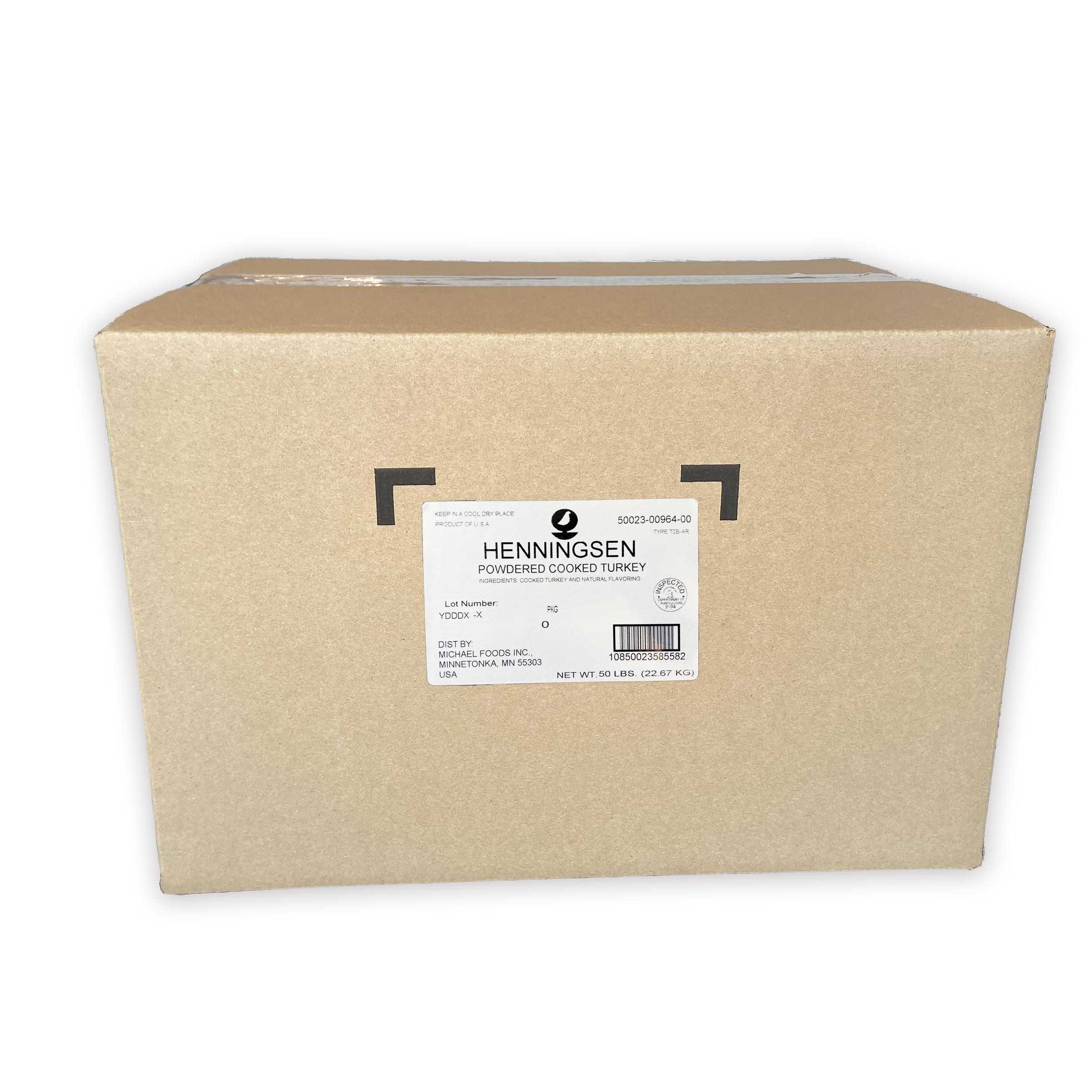 Henningsen Powdered Turkey, 1/50 Lb Box
